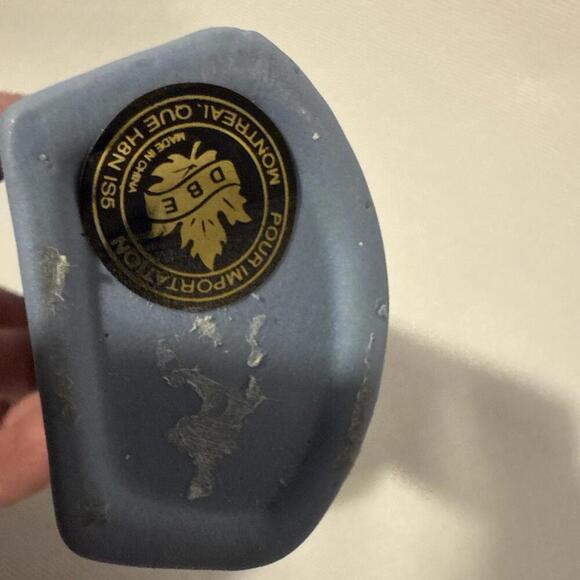 Vtg JTS Internl Jasper Ware Porcelain Wall Pocket Blue Lady Cameo Roses 7.25” - Picture 4 of 6